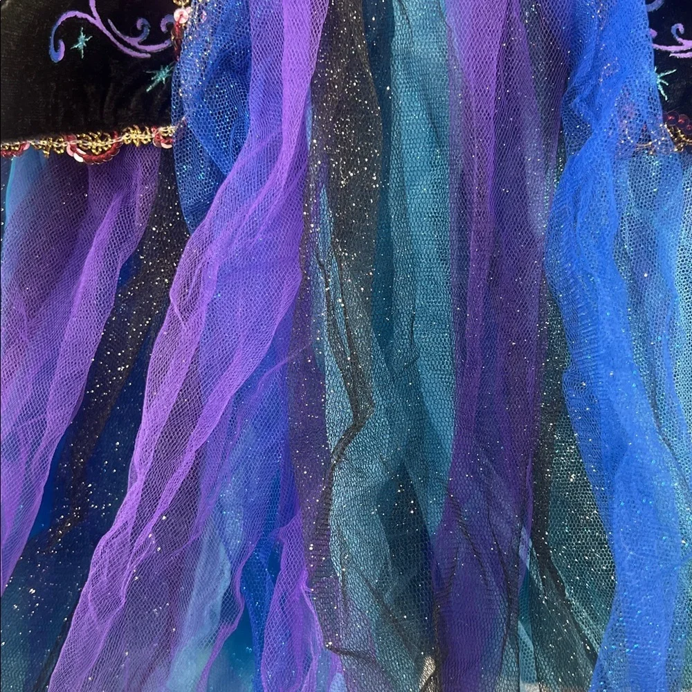 Girl’s Costume Fairy Princess -Size 2T/3T - glitter, Sequins Purple, Black, Blue